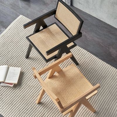 Morden Dining Fruniture Specifieke eetstoel voor Vintage Tuin riet Rattan Wicker Houten fauteuil in hotel eetkamer