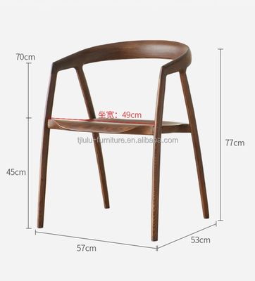 Hotel Restaurant Banket of Home Houten eetstoel met modern ontwerp en eenpersoons