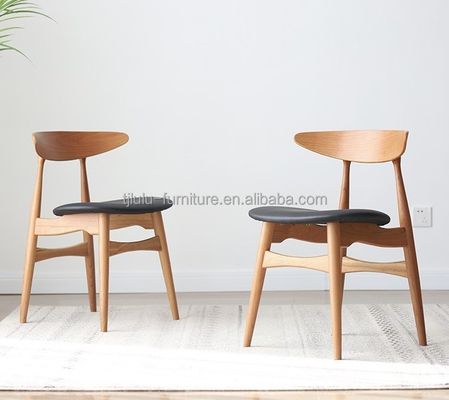 Op maat gemaakte kleuren Solid hout ronde rug Nordic eetstoel voor hotel restaurant banket en huis in moderne klassieke stijl