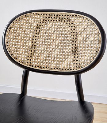 Moderne design Ash Hout Frame Rattan Eetstoel voor Restaurant Inrichting