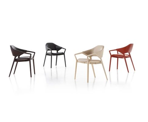 Nordic Design Moderne Ruimte Restaurants stoel van massief houten leer in wit/zwart/rood/rood voor stevige zitplaatsen 2023