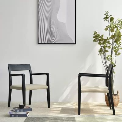 Home Meubelen Italiaanse stijl Design Moderne massief houten stoffen Stoffering Eetkamer Restaurant Stoel voor Keuken 2023