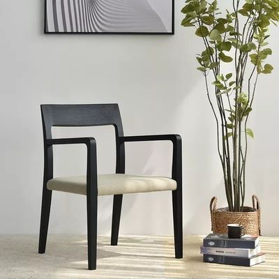 Home Meubelen Italiaanse stijl Design Moderne massief houten stoffen Stoffering Eetkamer Restaurant Stoel voor Keuken 2023
