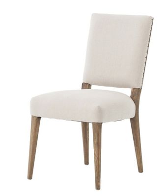 Restaurant Hotel Eetstoel van massief hout met nitrolacquer en moderne stoffen