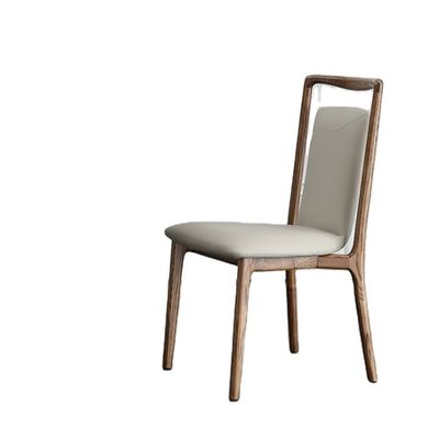 Huismeubelen Moderne Noorse stijl Restaurant Eetkamer Houten eetstoelen met nitrolacquer afwerking