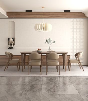 Eetkamermeubilair Italiaans luxe modern design Houten café stoel gestapelde stoelen voor verfijnd eten