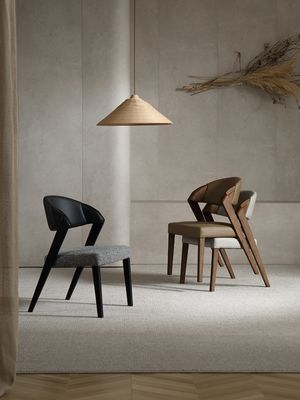 Eetkamermeubilair Italiaans luxe modern design Houten café stoel gestapelde stoelen voor verfijnd eten