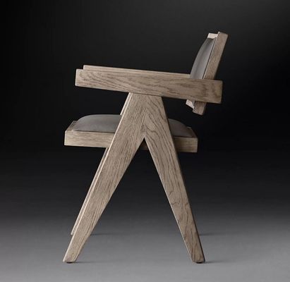 Topklasse hotel restaurant huis met eetkamer moderne houten PU stoelen met armleuning en nitrolacquer afwerking