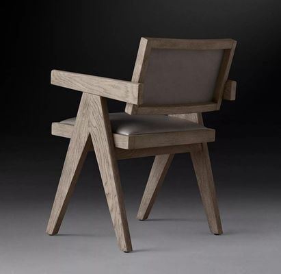 Topklasse hotel restaurant huis met eetkamer moderne houten PU stoelen met armleuning en nitrolacquer afwerking