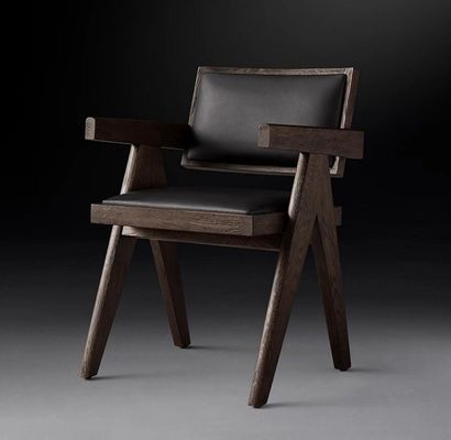 Topklasse hotel restaurant huis met eetkamer moderne houten PU stoelen met armleuning en nitrolacquer afwerking