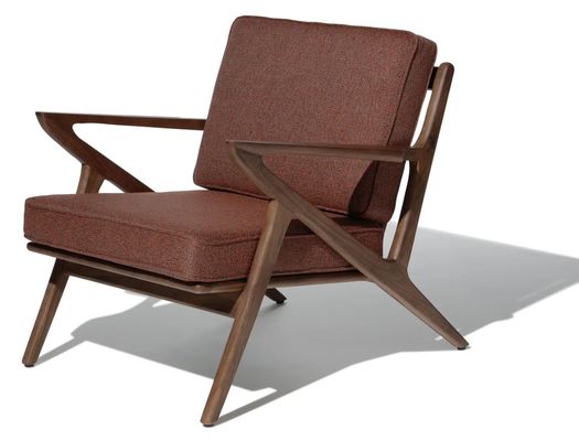 Stoel voor woonkamer Moderne stoel van houten stoel Stoel voor ontspanning Lounge Stoel van massief hout W59*D59*H57CM