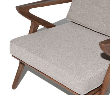 Stoel voor woonkamer Moderne stoel van houten stoel Stoel voor ontspanning Lounge Stoel van massief hout W59*D59*H57CM