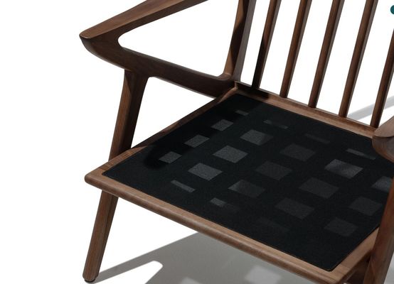 Stoel voor woonkamer Moderne stoel van houten stoel Stoel voor ontspanning Lounge Stoel van massief hout W59*D59*H57CM