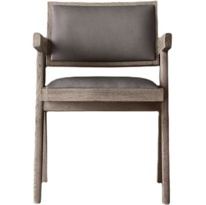 Topklasse Hotel Restaurant Home Moderne houten PU stoelen met armsteun W52*D53.3*H70CM voor woonkamer stoel