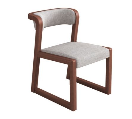 Hout PU Led/ katoen en linnen stoel W56*D51*H71CM voor eetkamer Restaurant in moderne Noorse stijl zonder vouw