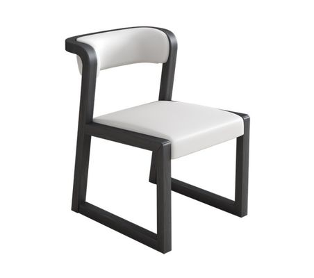 Hout PU Led/ katoen en linnen stoel W56*D51*H71CM voor eetkamer Restaurant in moderne Noorse stijl zonder vouw