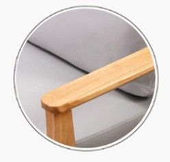 Robuuste woonkamermeubilair Sofa Set met moderne houten leerbedekking in grijs/wit/blauw/bruin en robuust ontwerp