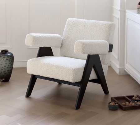 LL-C26 Houten bekleding Leisure stoel voor woonkamer W69*D72*H74 cm