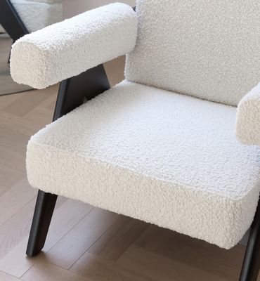 LL-C26 Houten bekleding Leisure stoel voor woonkamer W69*D72*H74 cm