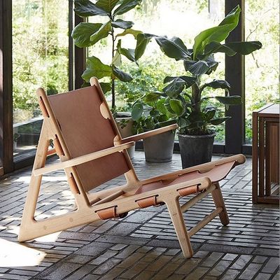 Moderne Nitrolacquer Finish PU Leer fauteuil voor moderne en comfortabele woonkamer