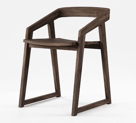 Home Meubelen Houten massief houten eetstoel voor eetkamer