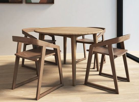 Home Meubelen Houten massief houten eetstoel voor eetkamer