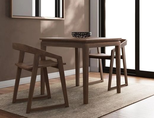 Home Meubelen Houten massief houten eetstoel voor eetkamer