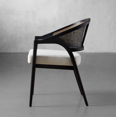 Eenvoudig noordisch ontwerp modern massief hout rotan stoel eetkamer stoel voor restaurant Morden