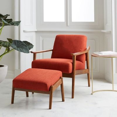 Woonkamer Stof / PU Lederen Leisure Chair met Modern Design Style Personalization