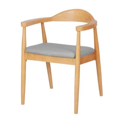 Gepersonaliseerde kleur Moderne Noordelijke massieve houten eetstoel Ashwood Frame Lederset Houten stoel Woonkamermeubilair