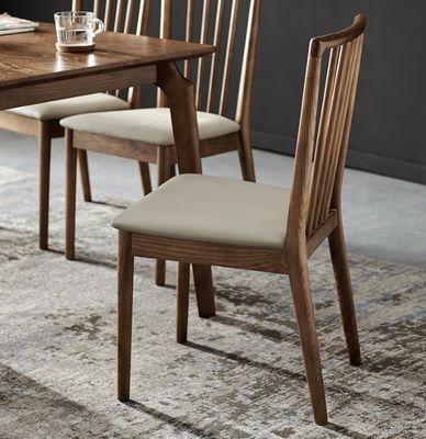 Recreatie stoel Restaurant Eetstoel van massief hout met ontwerp en bekleding