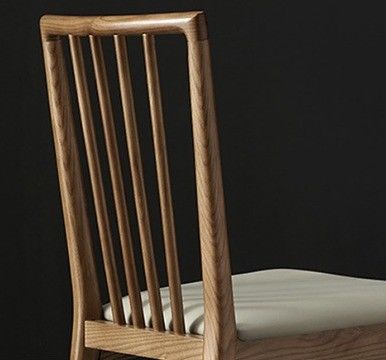 Recreatie stoel Restaurant Eetstoel van massief hout met ontwerp en bekleding