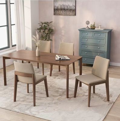 Massief houten villa eettafelstoelen met nitrolacquer afwerking en modern ontwerp voor eetkamer restaurant en hotel