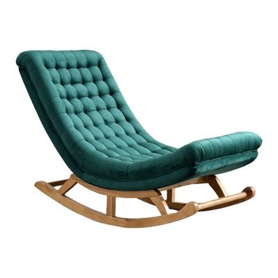 Moderne meubels voor de woonkamer van Nordic Hotels Eénbankstoel met massief hout fluweel/PU leer in populaire stijl