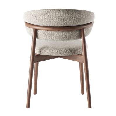 Gepolsterde Noorse moderne stoel van massief hout met nitrolacquer en houten stoelen voor restaurants