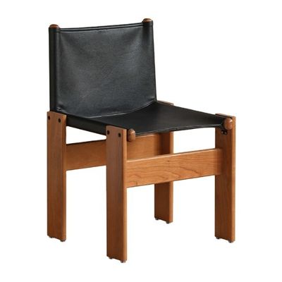 Italiaanse klassieke luxe moderne oliewas lederen houten eetstoel voor woonkamermeubelen binnen Postverpakking N