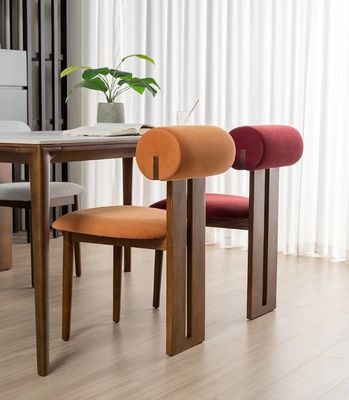 Velvet/lamswol bedekking materiaal zachte stoel eetkamer stoel voor huismeubelen woonkamer en hotel modern voorbeeld ontwerp