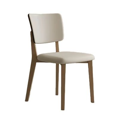 Home Meubelen Klassiek Houten Moderne Eiken Eetstoel Woonkamer Meubelen Solid Hout PU Lederafwerking Nitrolacquer