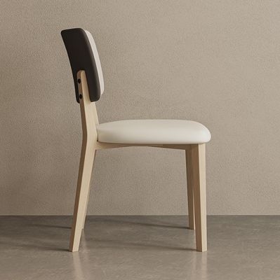 Home Meubelen Klassiek Houten Moderne Eiken Eetstoel Woonkamer Meubelen Solid Hout PU Lederafwerking Nitrolacquer