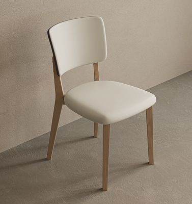 Home Meubelen Klassiek Houten Moderne Eiken Eetstoel Woonkamer Meubelen Solid Hout PU Lederafwerking Nitrolacquer