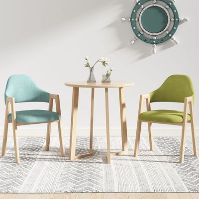 Houten eetstoel met PU-leer/stofbekleding voor hotelcafé