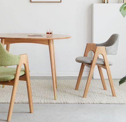 Modern ontwerp Houten frame Nordic Home Meubels Keuken Polstered Eetkamer Stoel Stof voor Hotel Restaurant