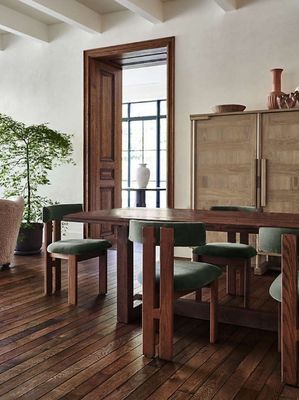 Groene fluweel/lamswol materiaal Moderne stoel van massief hout voor luxe woonkamermeubelen