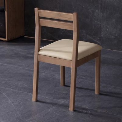 Nordic moderne eenvoudige restaurant- en eetstoelen van massief hout