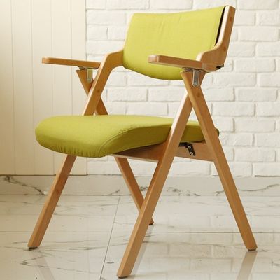 Opvouwbare stoel Stof Eiken Hout Metalen Opvouwbare Eetstoelen Voor Evenementen W50*D60*H82CM Eetkamermeubilair