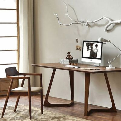 Home Meubels Algemeen Massivhout Restaurant Eetstoelen met luxe modern design en PU leermateriaal