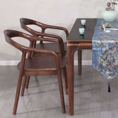 Moderne Pu leer houten stoelen stoelen voor hotel woonkamer meubels eetkamer stoelen massief hout specifieke eetkamer stoel