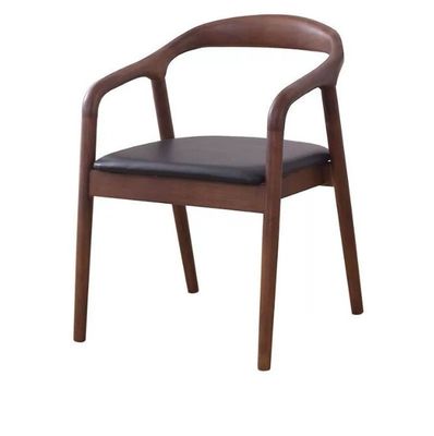 Moderne Pu leer houten stoelen stoelen voor hotel woonkamer meubels eetkamer stoelen massief hout specifieke eetkamer stoel