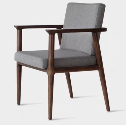Huis Huiskamermeubelen Moderne luxe eetstoel met doek en massief houten frame