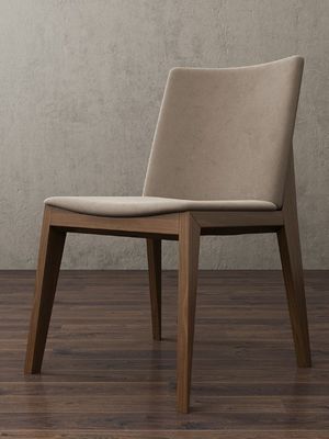 Eetstoel Houten stijl Solid hout Luxe modern ontwerp PU leer materiaal eenvoudig beknopt Specific stoel